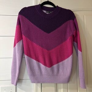 Colorful Chevron Knit Sweater